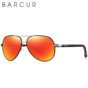 Óculos de Sol Aviador Masculino de Alumínio Polarizado Classic Vintage Barcur