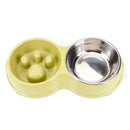 Comedouro para Cachorro e Gato Bebedouro com Suporte e Tigela Inox