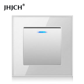 Tomada de Parede Luxo Cristal com Interruptor e Indicador LED One Touch