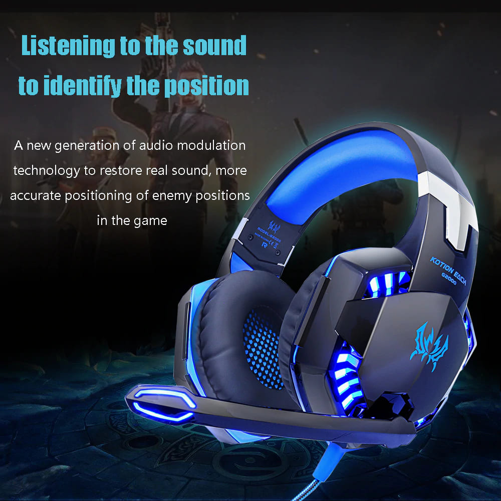 Headset Gamer Fone de Ouvido Headphone Profissional G2000