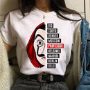 Camiseta Blusa Feminina Manga Curta La Casa De Papel