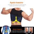 Camiseta Modeladora Masculina Feminina Cinta Redutora Térmica Neoprene