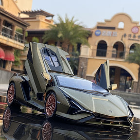 Miniatura Lamborghini Carrinho de Colecionador Sian FKP 37 1:18 Burago