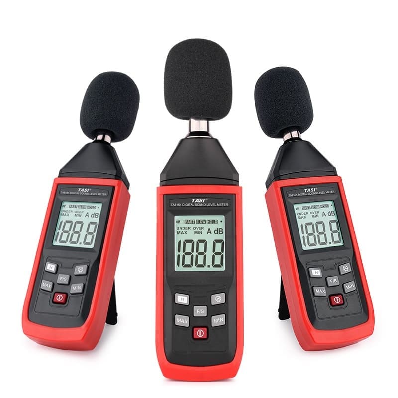 Decibelímetro Digital Medidor Monitor de Som Ruído 30-130dB Tasi TA8151