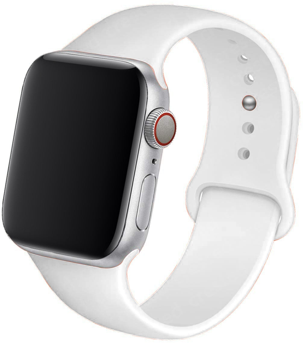 Pulseira de Silicone Smartwatch 38-40mm 42-44mm S/M M/L Apple Watch IWO Crested
