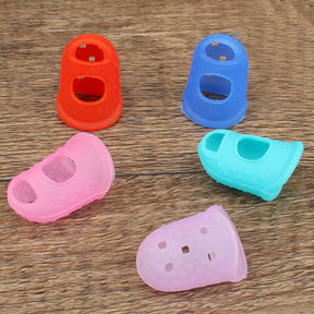 Kit Protetores para Dedos Silicone Tocar Violão Guitarra Baixo