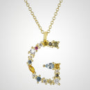 Colar de Prata 925 com Pingente Letra Inicial