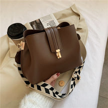 Bolsa De Ombro Feminina de Couro Sintético Designer Fashion Lady