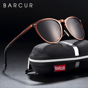 Óculos de Sol Feminino Retro Alumínio Polarizado Barcur