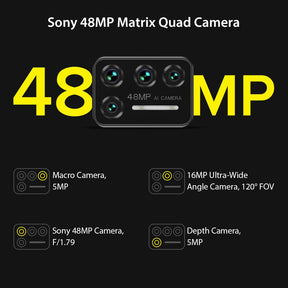Celular Smartphone Umidigi Bison 128GB IP68/IP69k Quad Camera 6.3" À Prova D'Água