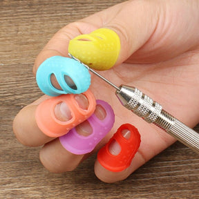 Kit Protetores para Dedos Silicone Tocar Violão Guitarra Baixo