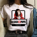 Camiseta Blusa Feminina Manga Curta La Casa De Papel