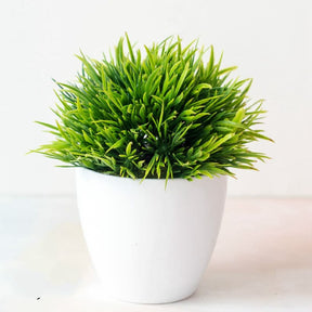 Vasos com Plantas Artificiais Bonsai para Decoração