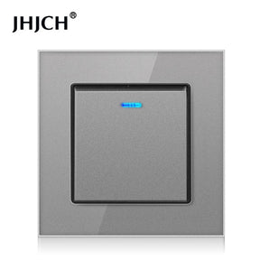 Tomada de Parede Luxo Cristal com Interruptor e Indicador LED One Touch