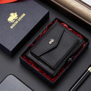 Mini Carteira Bison Denim Couro Legítimo Original Rfid Chelsea