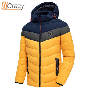 Casaco Sobretudo Parka Jaqueta Masculino Capuz Removível Outono Inverno