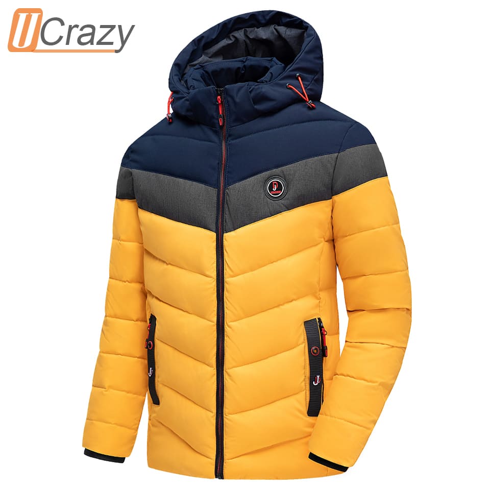 Casaco Sobretudo Parka Jaqueta Masculino Capuz Removível Outono Inverno