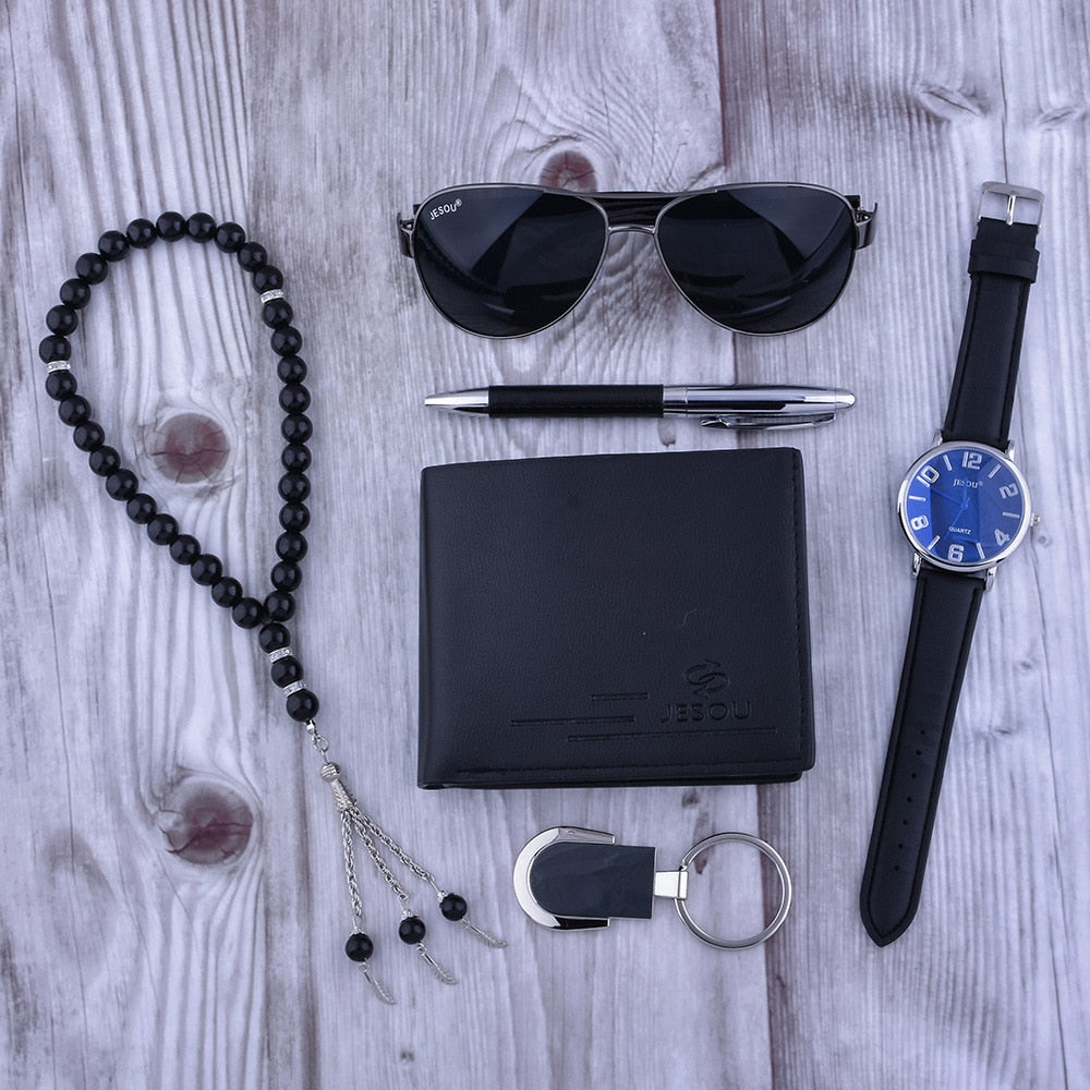 Kit de Moda Masculino e Feminino Presente Relógio Carteira Óculos de Sol Acessórios Completo