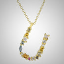 Colar de Prata 925 com Pingente Letra Inicial