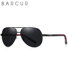 Óculos de Sol Aviador Masculino de Alumínio Polarizado Classic Vintage Barcur