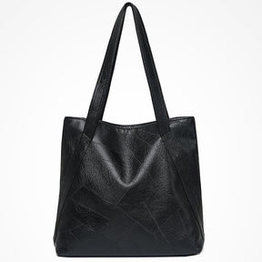 Bolsa Sacola Feminina Luxo de Couro Ecológico Grande Retro Smooza