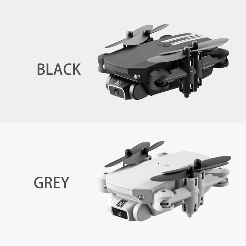 Mini Drone com Câmera 4K HD WiFi modelos Black e Gray