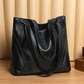 Bolsa Sacola Feminina Luxo de Couro Ecológico Grande Retro Smooza