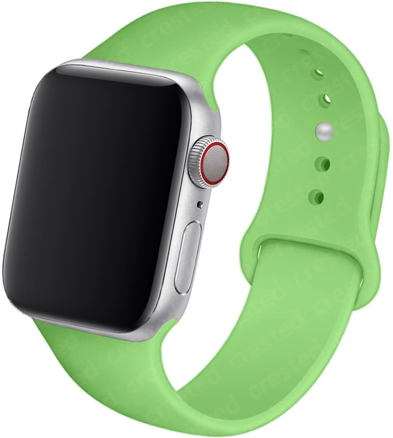 Pulseira de Silicone Smartwatch 38-40mm 42-44mm S/M M/L Apple Watch IWO Crested