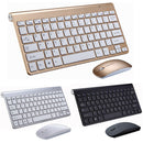 Kit Teclado e Mouse Sem Fio para PC 2.4g Ultra Fino Wireless