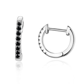 Brincos Femininos Banhados a Prata 925 com Zircônia