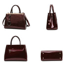 Bolsa Feminina Transversal Tiracolo de Couro Genuíno Vintage Libarrecy