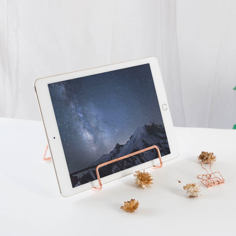 Suporte Decorativo Para Celular Tablet iPad Dock Mesa Universal Metálico
