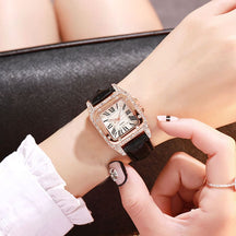 Relógio Feminino de Pulso Analógico Quartzo Casual com Bracelete Sky Ladies