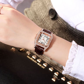 Relógio Feminino de Pulso Analógico Quartzo Casual com Bracelete Sky Ladies
