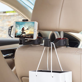 Suporte Veicular para Telefone Celular com Gancho para Assento Traseiro
