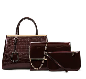 Bolsa Feminina Transversal Tiracolo de Couro Genuíno Vintage Libarrecy