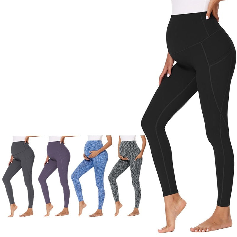 Calça Legging para Gestante Cintura Alta com Bolso