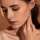 Brincos Femininos Banhados a Prata 925 com Zircônia