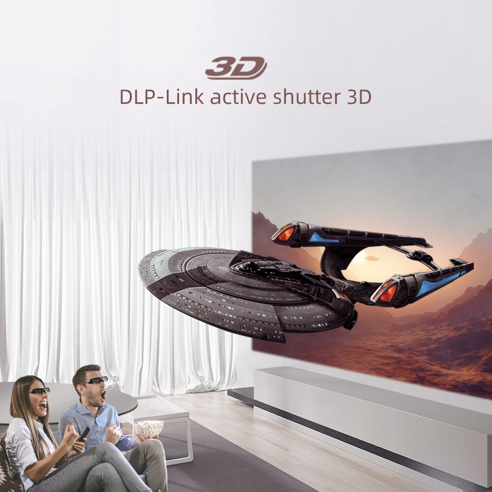 Óculos 3D com Obturador Ativo para Projetor