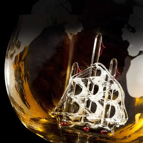 Conjunto Decanter Garrafa com Copos Luxo Vinho Uísque Vodka