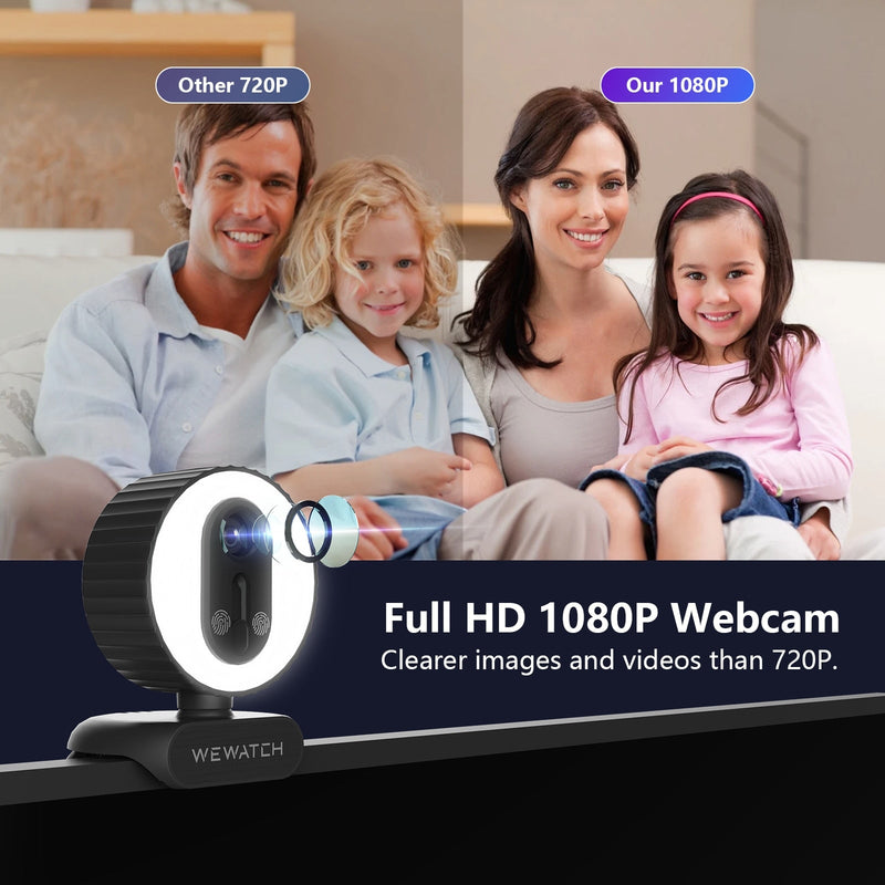 Webcam Full HD 1080p Microfone PC Notebook Wewatch PCF3