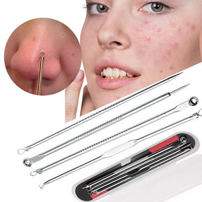 Removedor de Cravos e Espinhas Kit Pinça Extrator Profissional