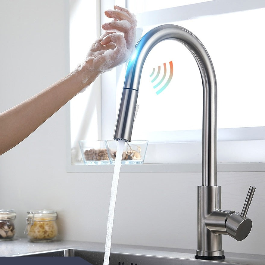 Torneira Inteligente para Cozinha com Abertura por Toque
