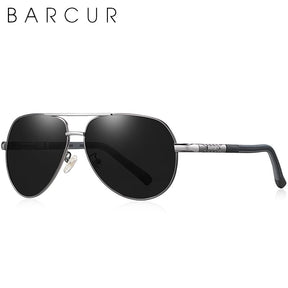 Óculos de Sol Aviador Masculino de Alumínio Polarizado Classic Vintage Barcur