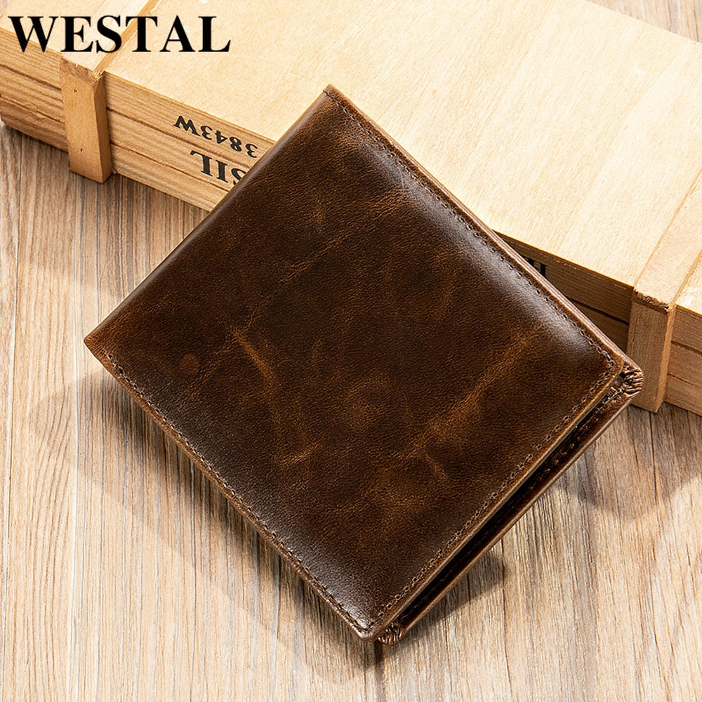 Carteira Masculina de Couro Legítimo Lux Westal