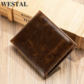 Carteira Masculina de Couro Legítimo Lux Westal