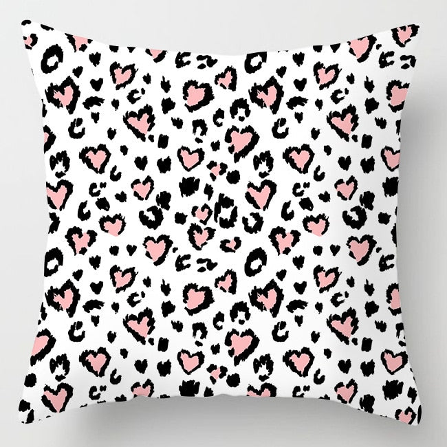 Capa para Almofada Decorativa Estampada com Zíper Home Decor 45*45cm