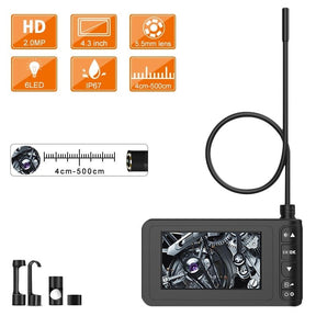 Boroscópio Industrial Câmera Sonda HD 4.3"
