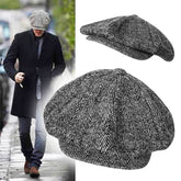 Boina Peaky Blinders Original Thomas Tommy Shelby de Lã Forrado 8 Gomos