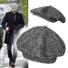 Boina Peaky Blinders Original Thomas Tommy Shelby de Lã Forrado 8 Gomos